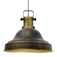PENDELLEUCHTE Ulmete 30/27 cm - Goldfarben/Schwarz, Metall (30/27cm) - Bamyum
