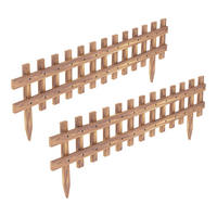 BEETEINFASSUNG-SET 2 TLG. Züschen - Naturfarben, Holz (117/40/3.5cm) - [en.casa]