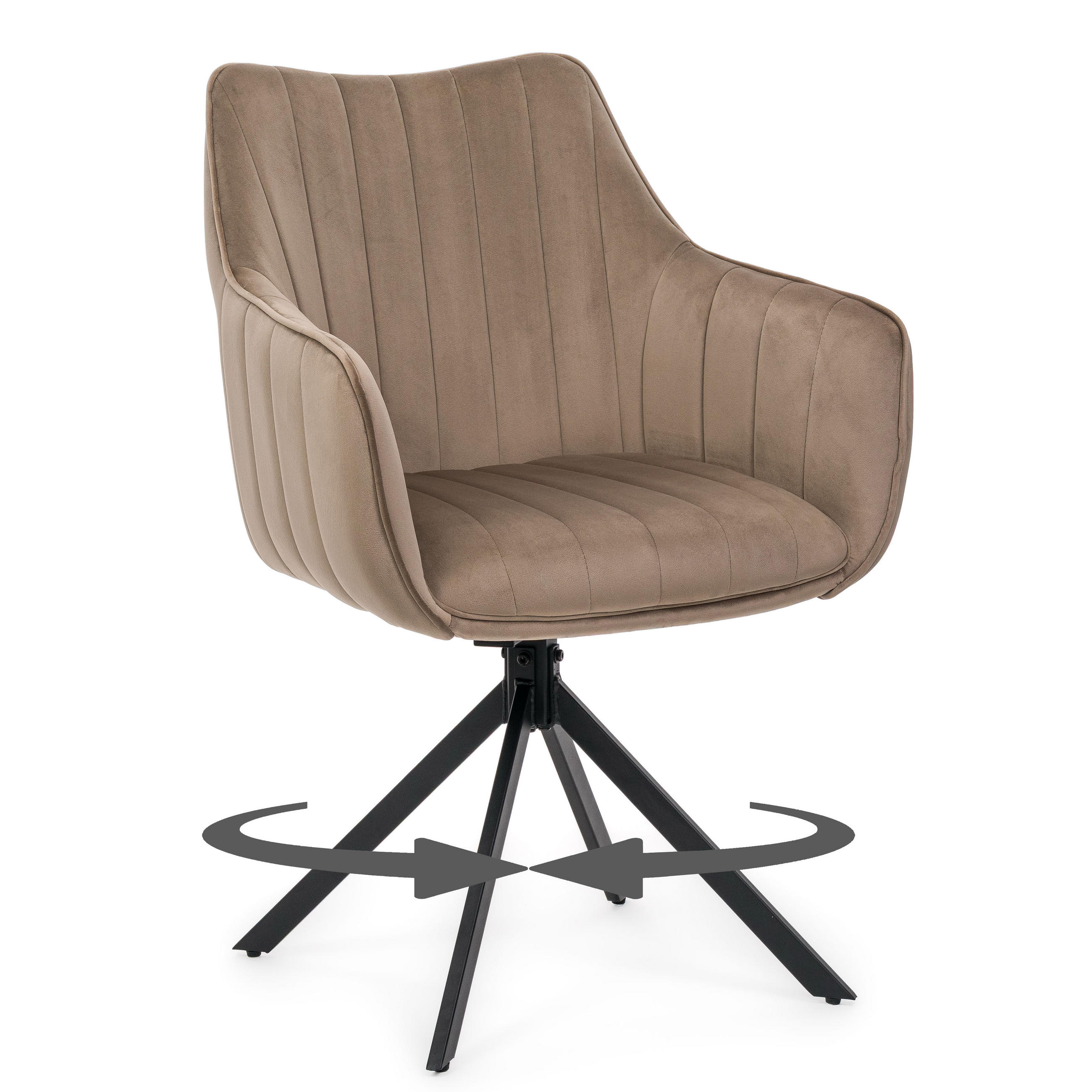 NEW Home Stuhl Beige 59x88x61 cm
