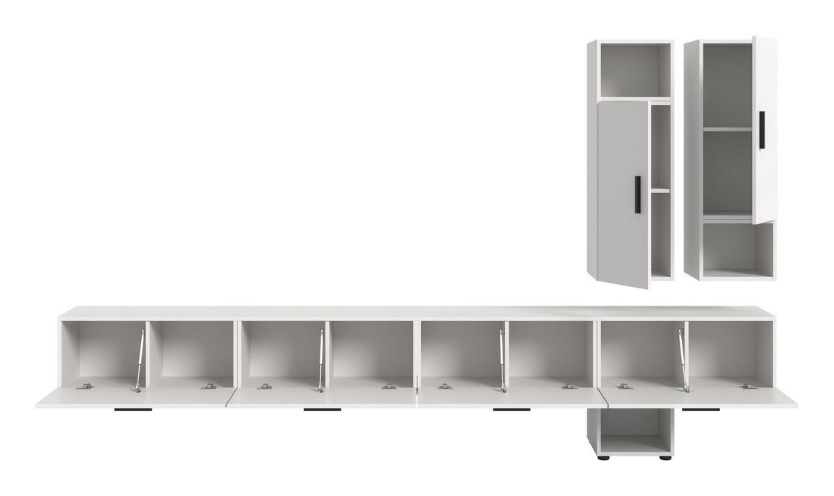 WOHNWAND The One weiß 300/34/178 cm - Weiß, Holzwerkstoff (300/178/34cm) - Xonox