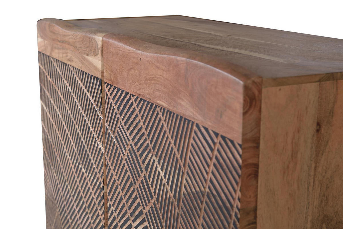 SIDEBOARD aus Akazienholz und Metall - Braun, Holz (40/86/90cm) - Giner y Colomer