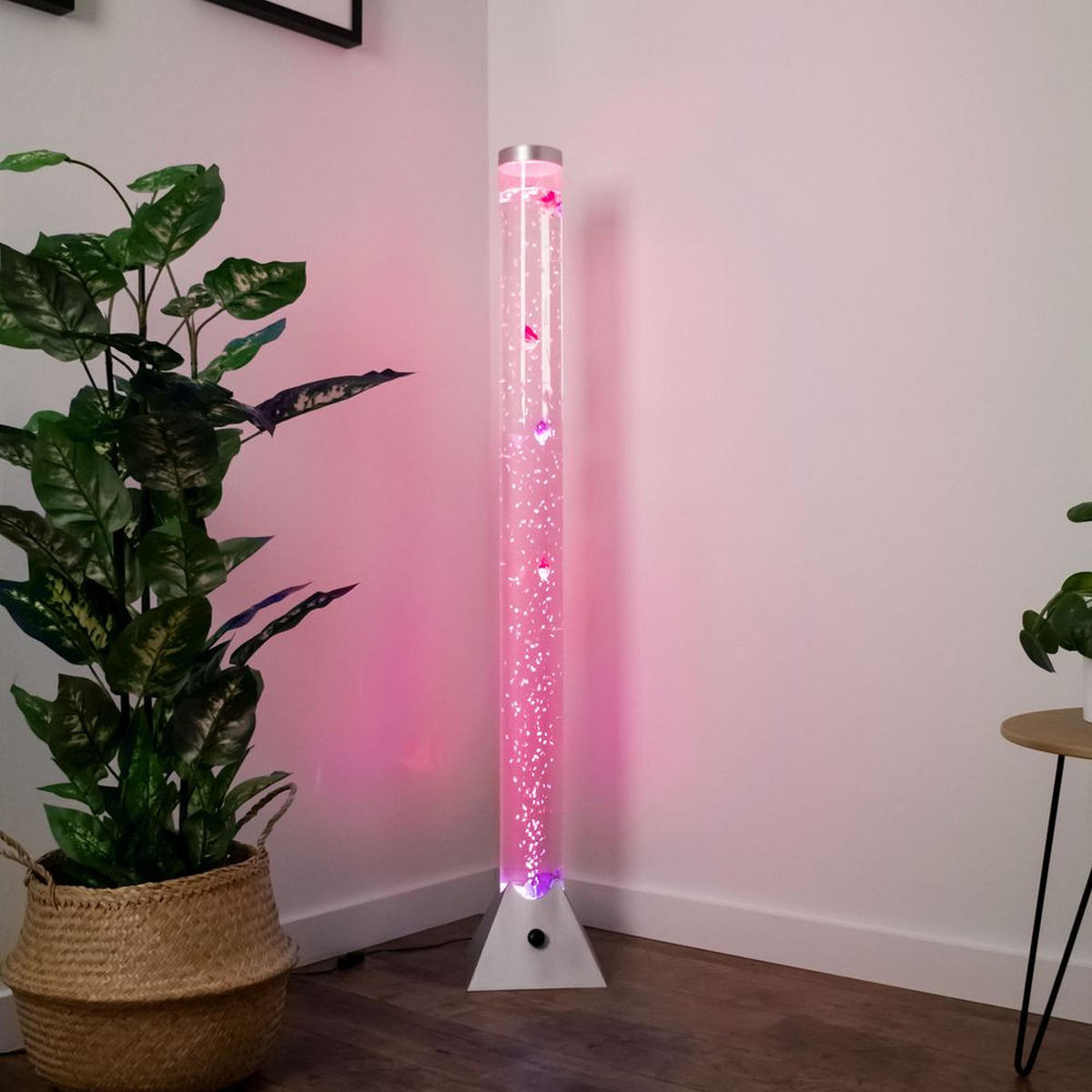 LED STEHLEUCHTE Aqua Bunt - Multicolor, Kunststoff (22/22/120cm) - Nowa