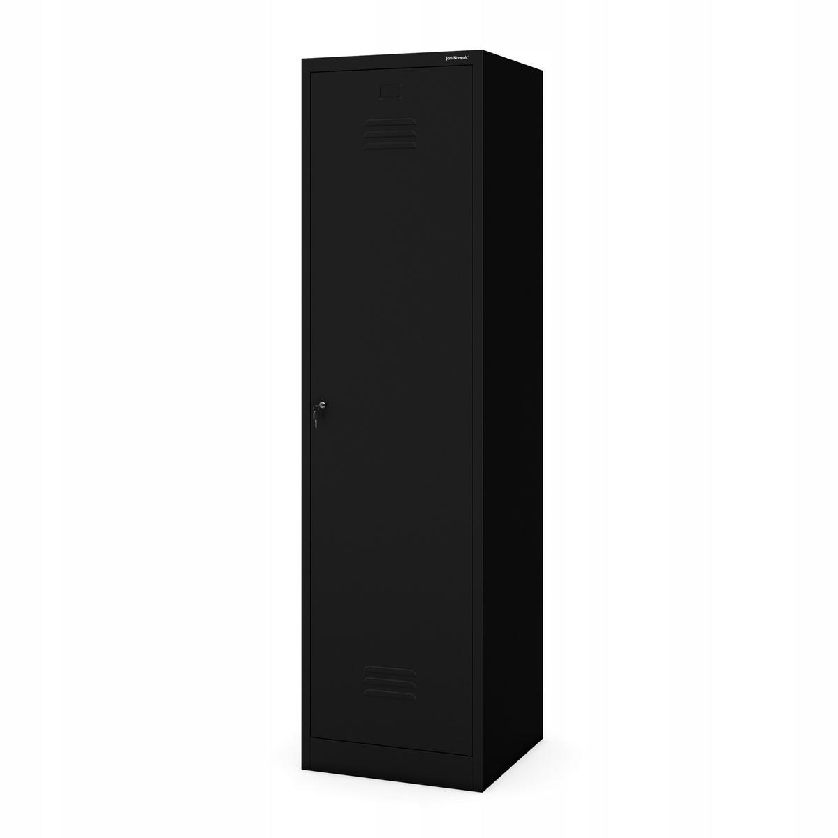 BESENSCHRANK Haushaltsschrank AGNES 185x50x50 cm - Schwarz, Metall (50/185/50cm) - Jan Nowak