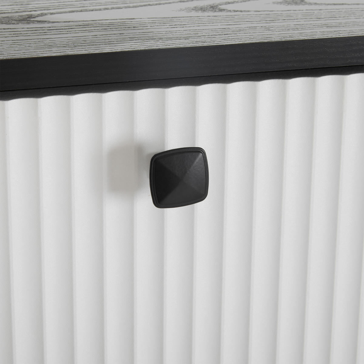 SCHUHSCHRANK aus Spanplatte 90x25x121cm in Weiß mit Kippsicherung - Schwarz, Holzwerkstoff (90/121/25cm) - Modfu