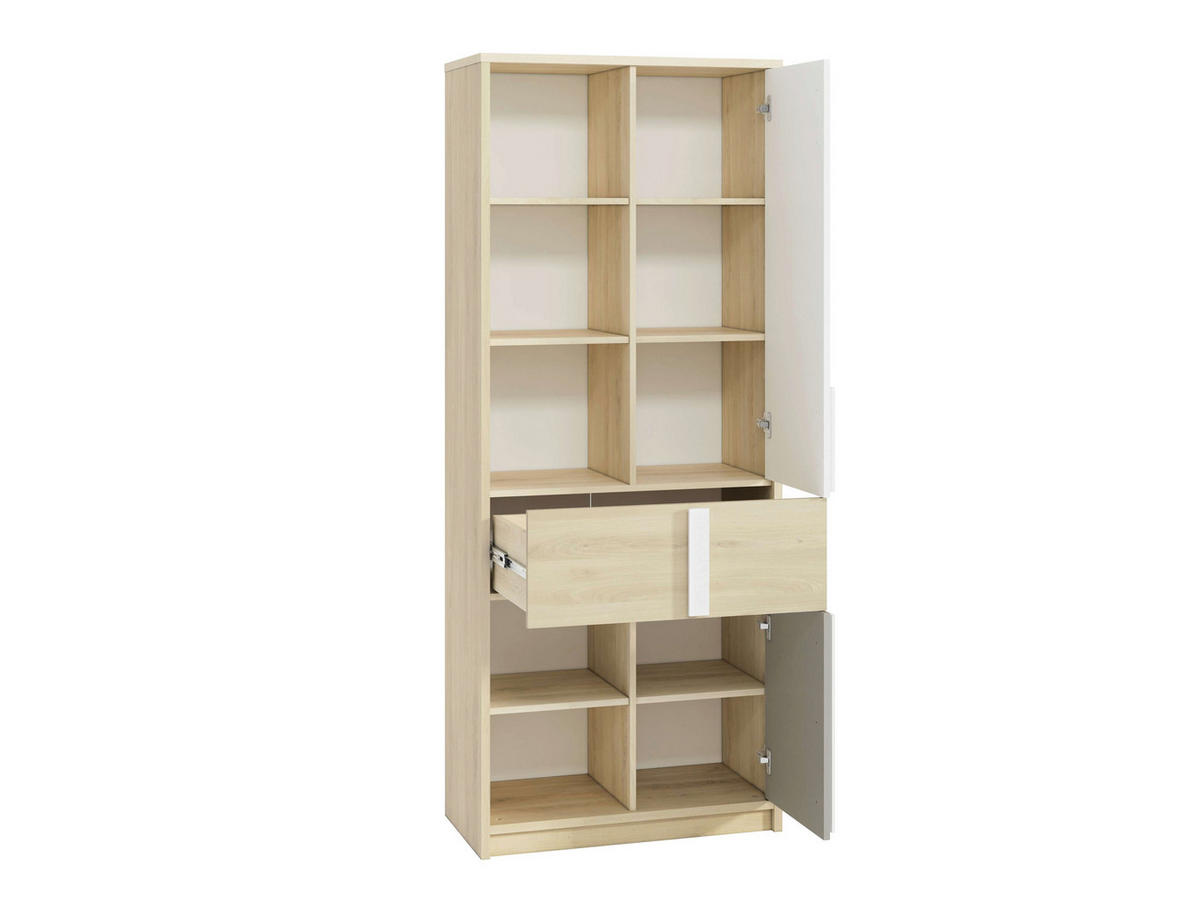 STANDREGAL – DROP 0301 – 80 cm – Drop – Weiß - Weiß, Holzwerkstoff (80/199/40cm) - hi-markt