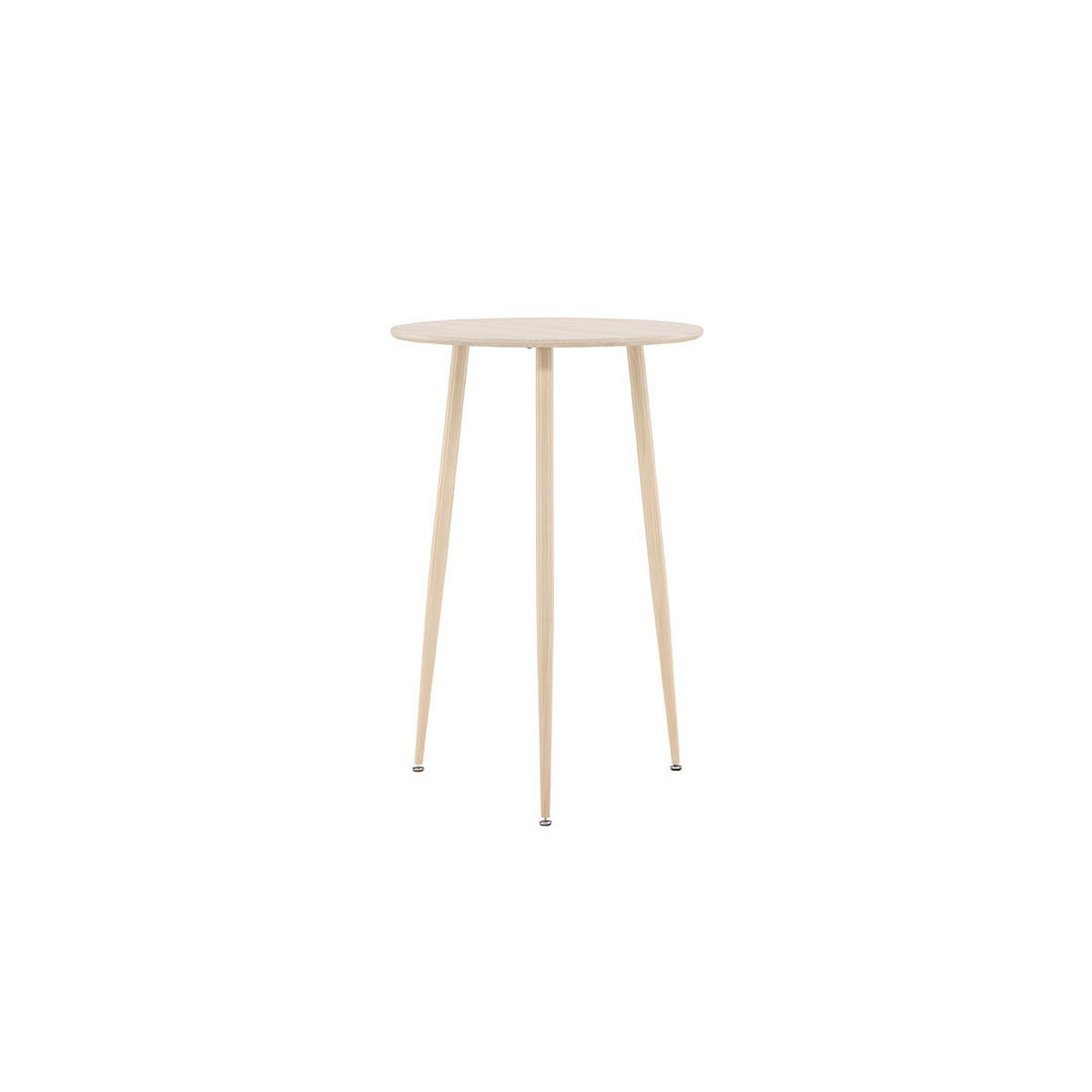 BARTISCH, Plaza, Whitewash, MDF, 70 x 70 x 105 cm - Weiß, Holzwerkstoff/Metall (70/70/105cm) - ebuy24