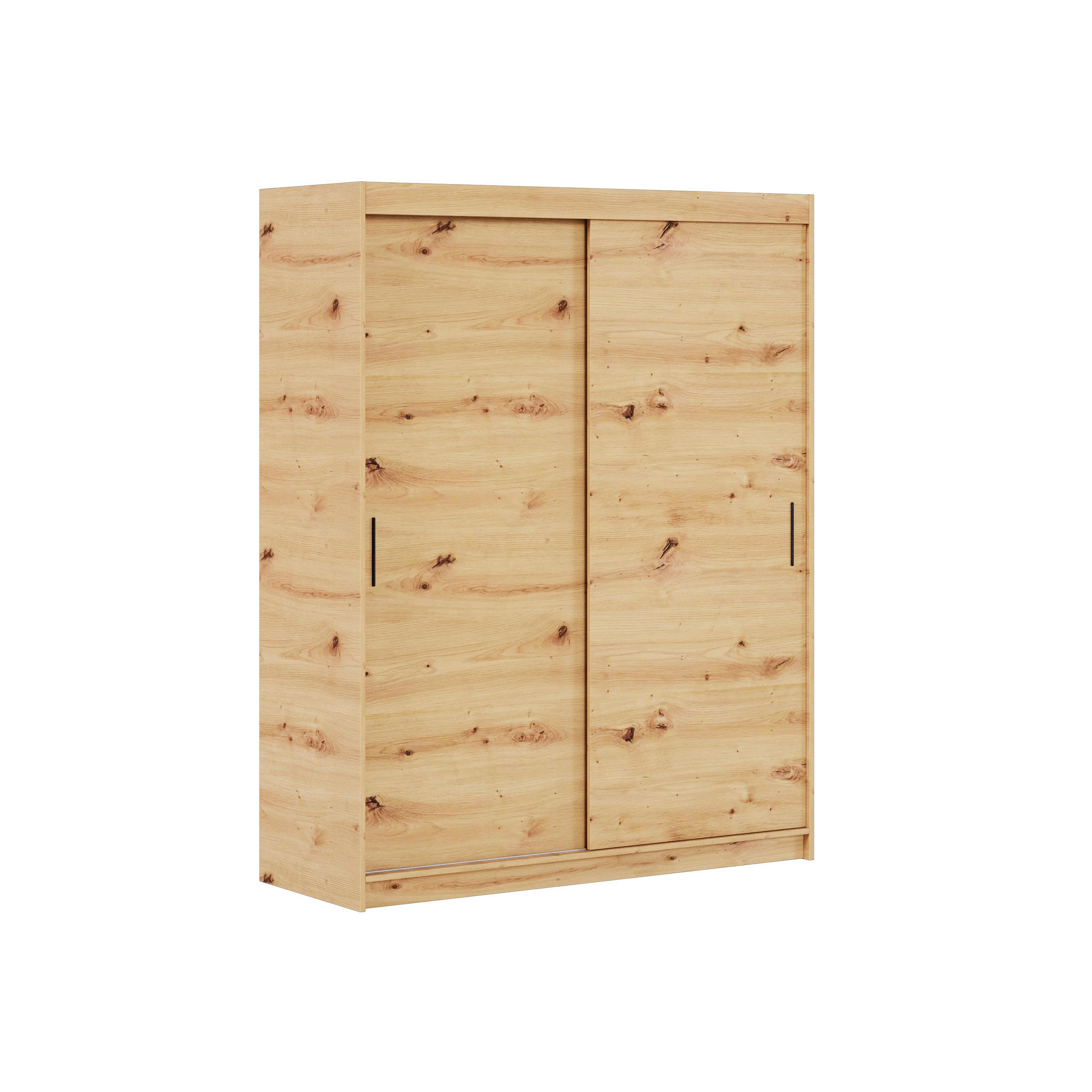 SCHWEBETÜRENSCHRANK TELA 180/205/60cm 2-türig Eiche Artisan - Eiche Artisan, Holzwerkstoff (180/205/60cm) - MASSENO