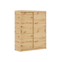 SCHWEBETÜRENSCHRANK TELA 180/205/60cm 2-türig Eiche Artisan - Eiche Artisan, Holzwerkstoff (180/205/60cm) - MASSENO