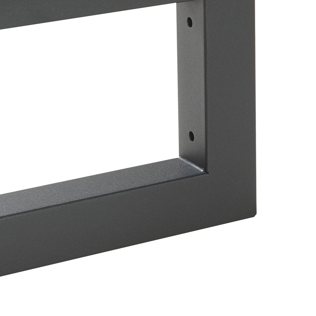 WANDKONSOLE-SET 2 TLG. Hawangen - Schwarz, Metall (4/20/45cm) - [en.casa]