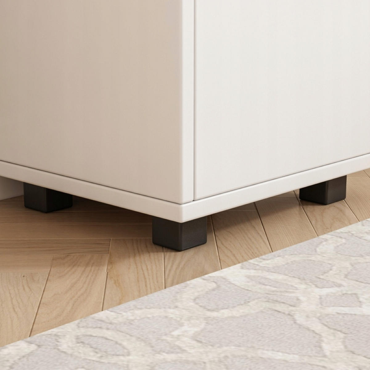 BADEZIMMERREGAL - Weiß, Holzwerkstoff (33/90/30cm)