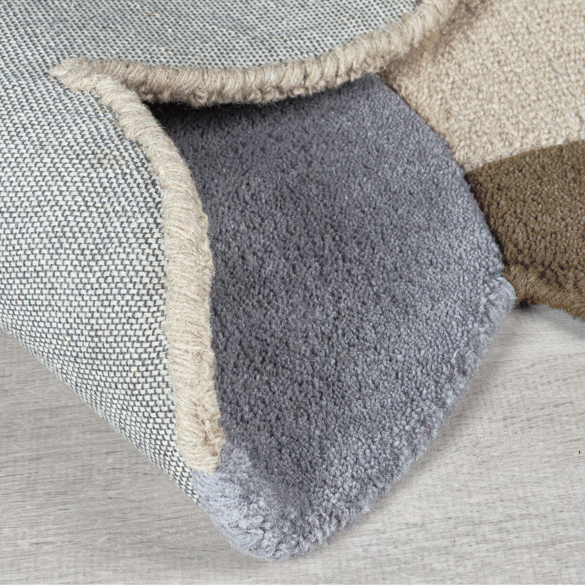 TEPPICH aus Wolle HALLEIN in Natur, geometrisch, 160 x 230 cm - Beige, Textil (160/230cm) - KADIMA DESIGN