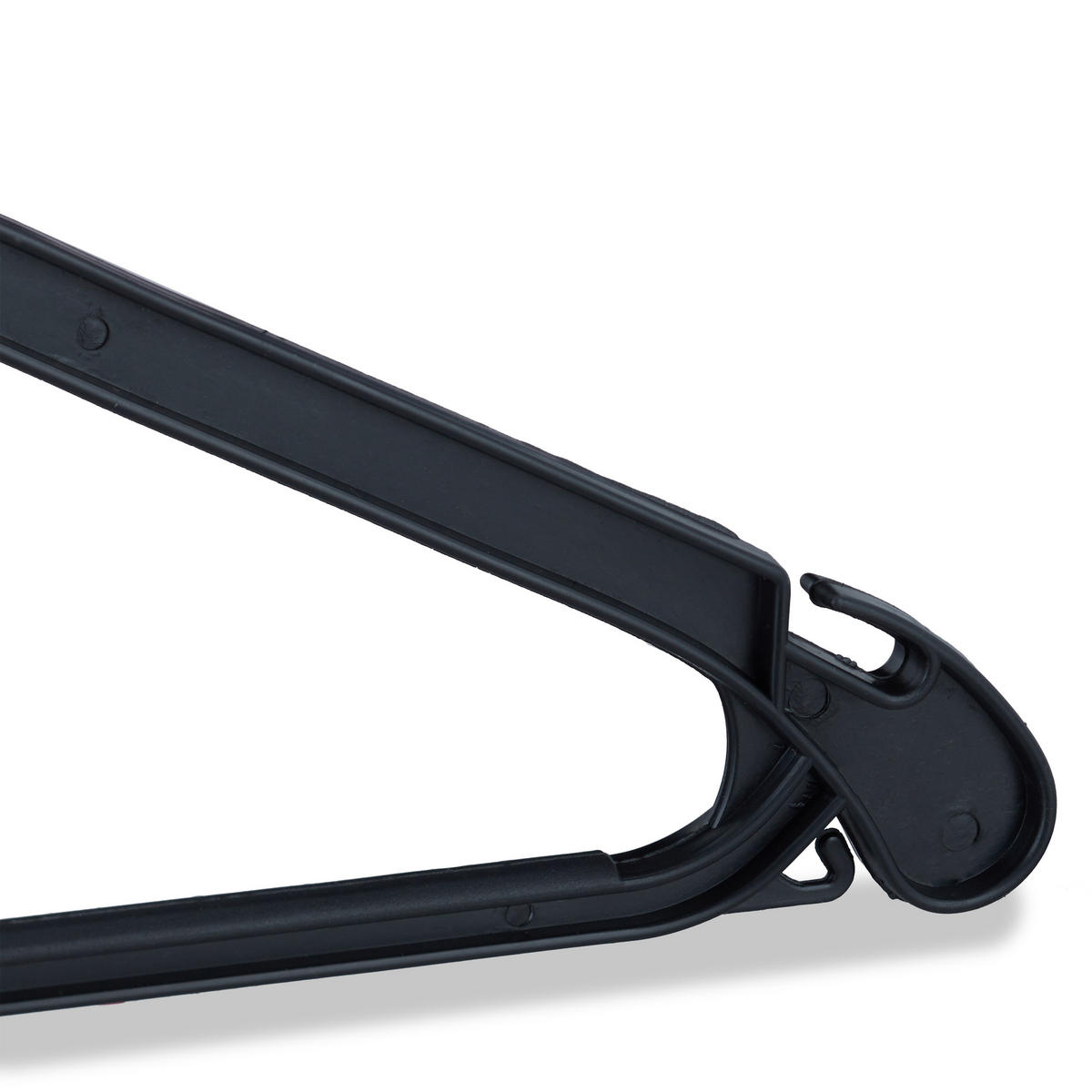 SÚPRAVA vešiakov - čierna, kov/plast (42.5/23/0.7cm) - Relaxdays