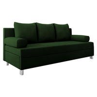 SCHLAFSOFA Dover - Chromfarben/Grün, Holz/Kunststoff (192/86/80cm) - MIRJAN24