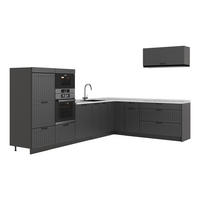 HÖRNKÖK Fame-Line, Mörkgrå/antracit, 327 x 227 cm AP Marble - Mörkgrå/Antracit, Träbaserade material (327/153.6/60cm) - Vicco