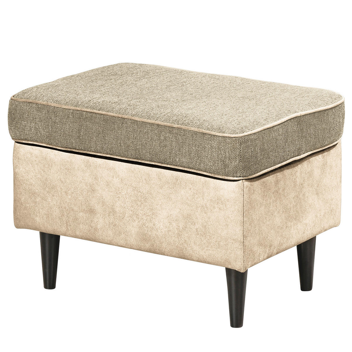 SESSEL - Creme/Schwarz, Holzwerkstoff/Buchenholz (78/102/98cm) - home24
