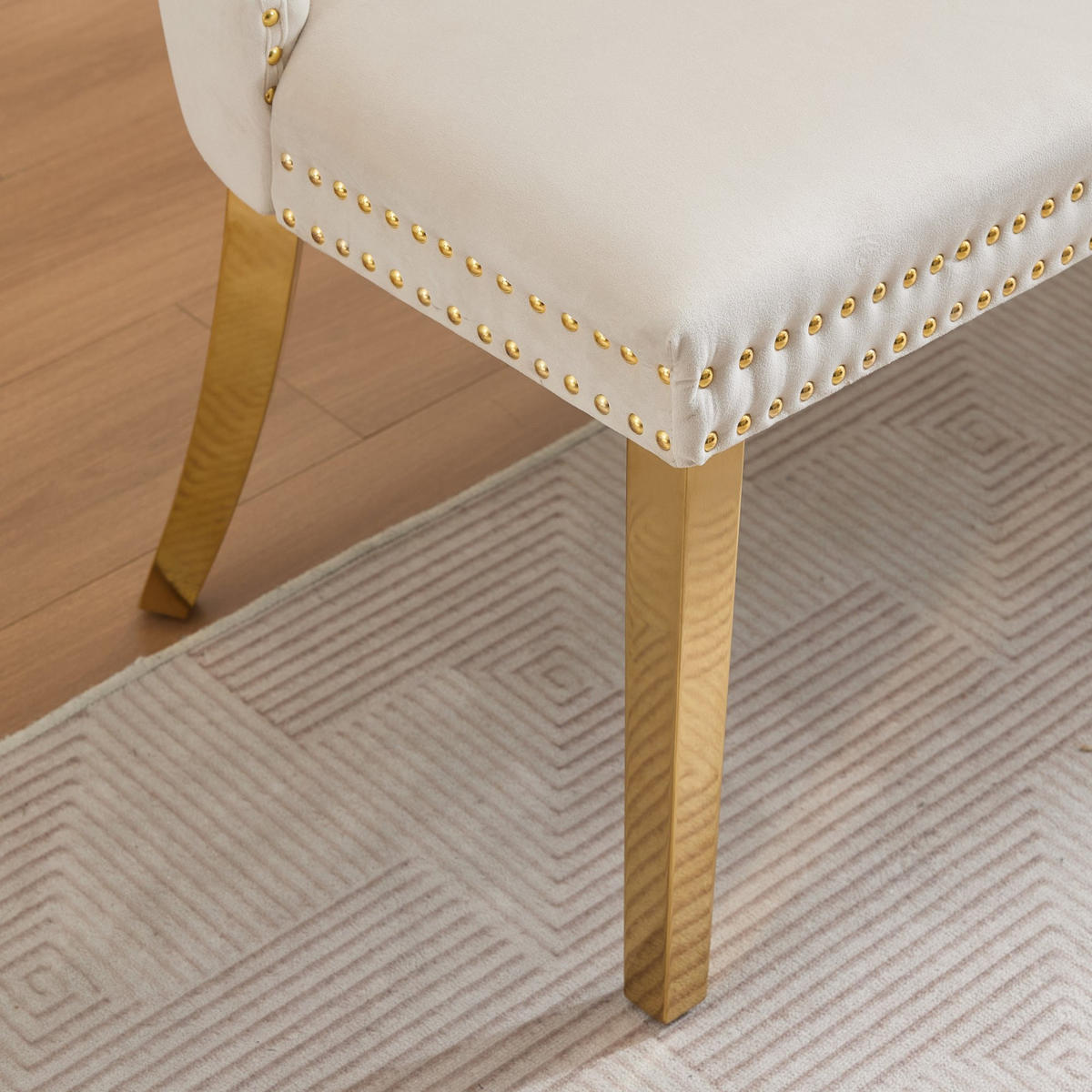 SITZBANK DE-36330 2-Sitzer mit goldenen Beinen Beige - Beige, Metall (116/89.5/58cm) - ComfortXL