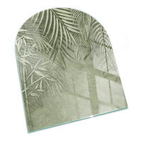 GLASPLATTE für Kamin 80x70 cm Grün - Grün, Glas (80/70/0.4cm) - ArtPrintCave