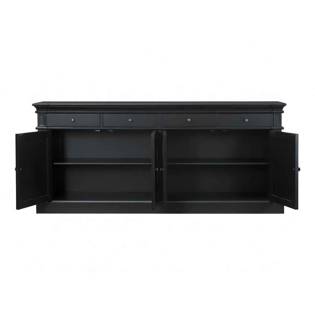 SIDEBOARD antik schwarz - Schwarz, Holz (186/86/45cm) - ebuy24