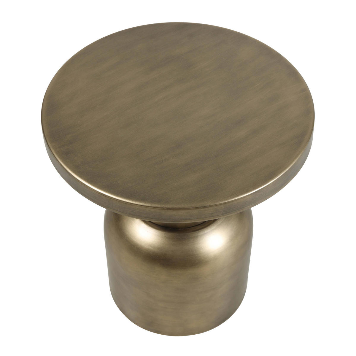 COUCHTISCH, Gold - Gelb, Metall (60/60/43.5cm) - Oviala