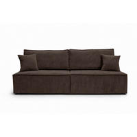 SOFA Mit Schlaffunktion Und Bettkasten, Cordstoff Poso, Braun, BEST MINI - Braun, Holz (200/83/98cm) - Kaiser Möbel