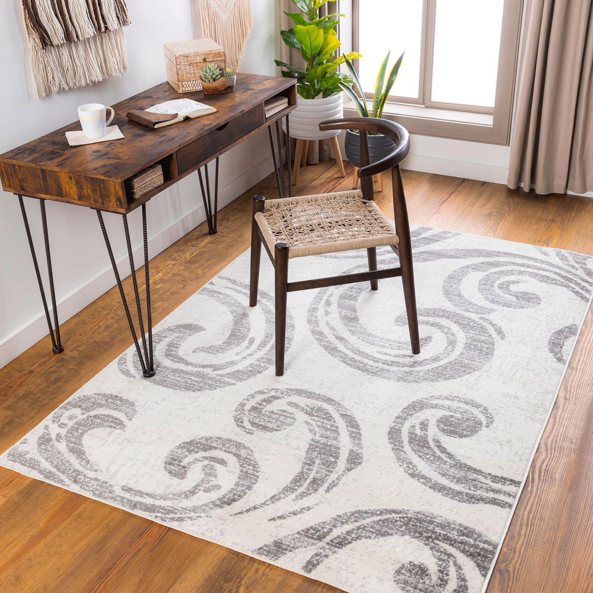 KURZFLORTEPPICH 152/213 cm Grau - Grau, Naturmaterialien/Textil (152/213cm) - LIVABLISS