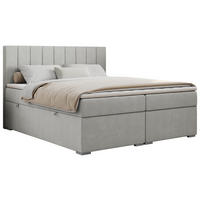 BOXBETT ALLY 200/200 Hellgrau Struktur - H3 - Hellgrau, Holz/Textil (200/200cm) - MKS