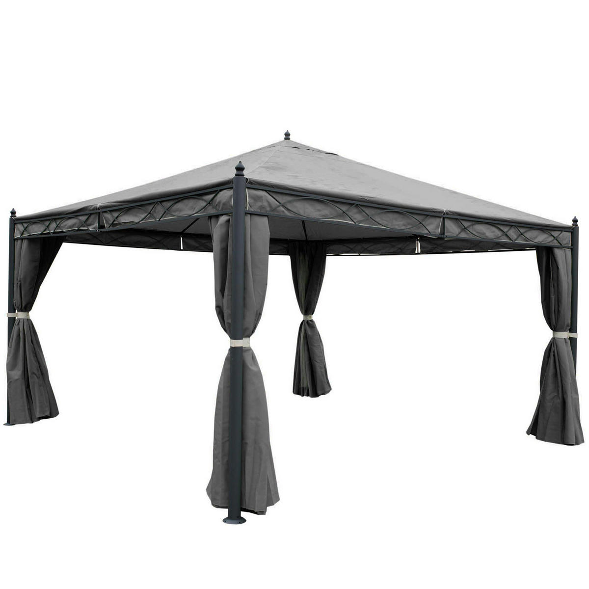 SEITENWAND PERGOLA CALPE Grau - Grau, Textil (383/205/1cm) - MCW