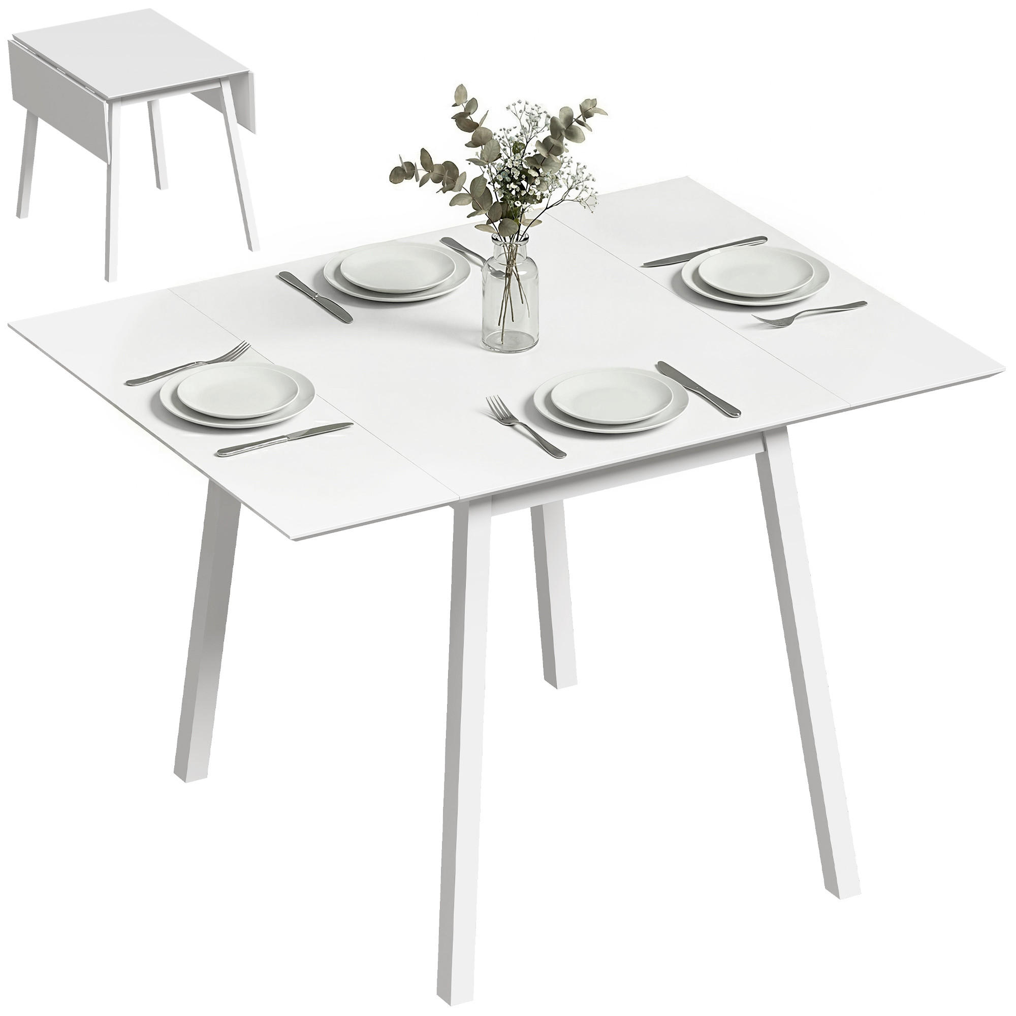 ESSTISCH Weiß 1 Stück - Weiß, Kunststoff (110/86/75cm) - GiPP