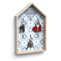 SCHLÜSSELKASTEN Weiß Holz Keys - Weiß, Holz (24/37/3.5cm) - DanDiBo
