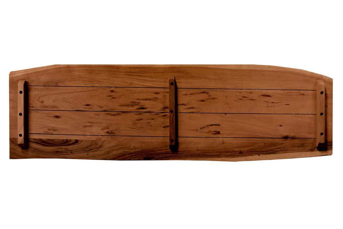 TISCHLATTEN MIT BAUMKANTE FÜR HEIMWERKER, AKAZIENHOLZ CURTIS - Braun/Naturfarben, Akazienholz/Holz (40/140/3cm) - SAM