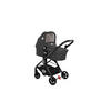 KOMBIKINDERWAGEN 2 in 1 Patrizia dunkelgrau Babywanne, Sportsitz, Sitz umkehrbar - Grau, Metall (93/55/99cm) - Lorelli