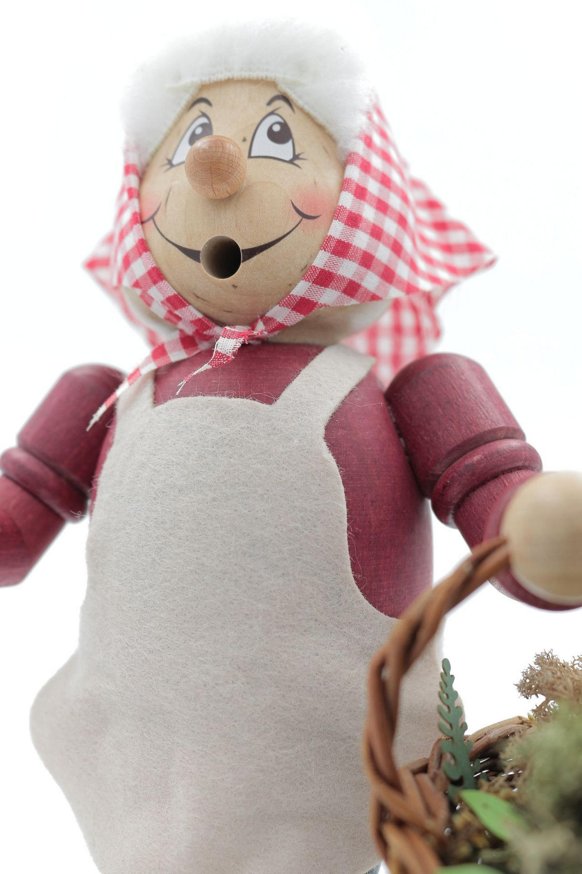 RAUCHFIGUR Wichtel Kräuterfrau 23 cm - Multicolor, Holz (11/22/0.1cm)