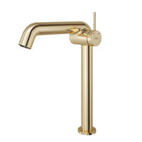 WASCHTISCHARMATUR Wasserzulaufrohr aus Edelstahl Champagnergold 26cm - Goldfarben, Metall (22/7.6/33.2cm) - EMKE