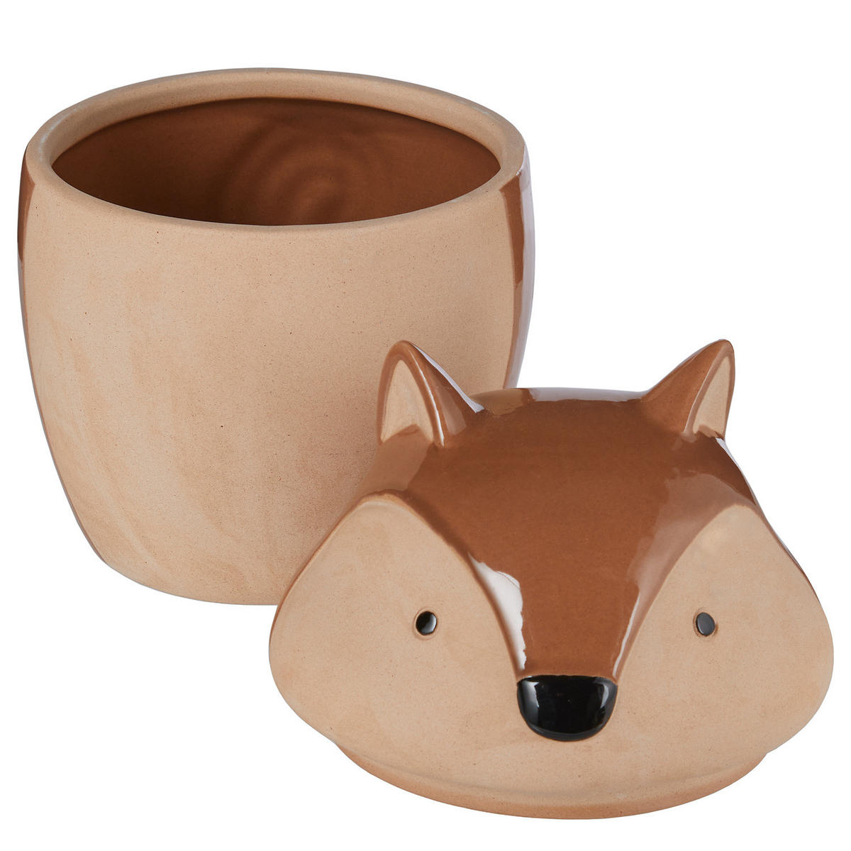 AUFBEWAHRUNGSDOSE Hazel Eichhörnchen - Braun, Keramik (13/19/14cm) - Butlers