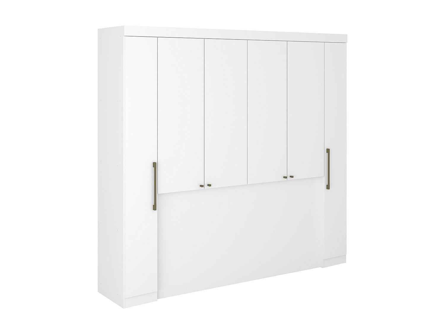 BETTBRÜCKE - 2 Personen - Holz, Platte - Weiß - - Weiß, Holz (160/190cm) - Vente-Unique