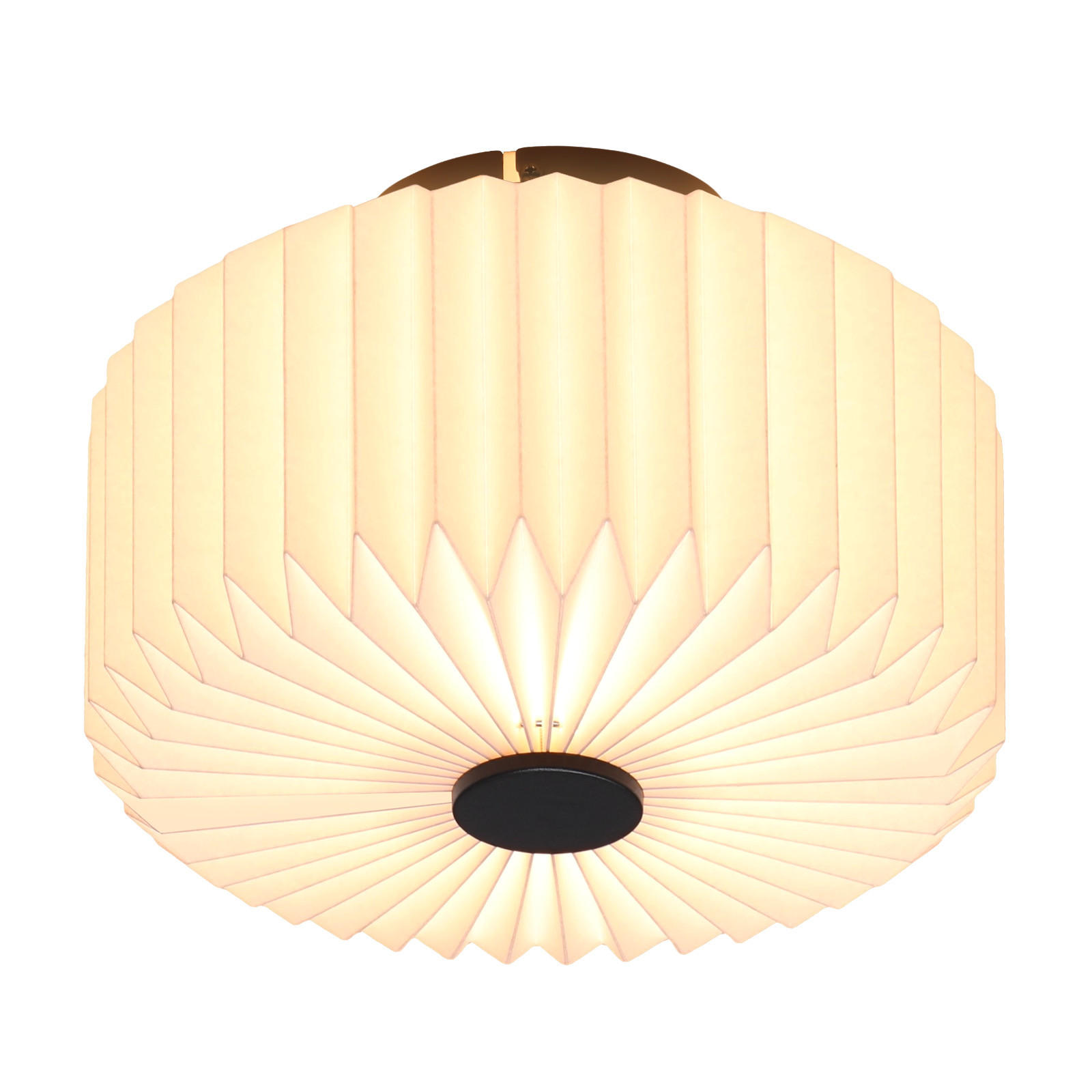 DECKENLEUCHTE 24/24/17 cm - Weiß, Papier/Metall (24/24/17cm) - ZMH