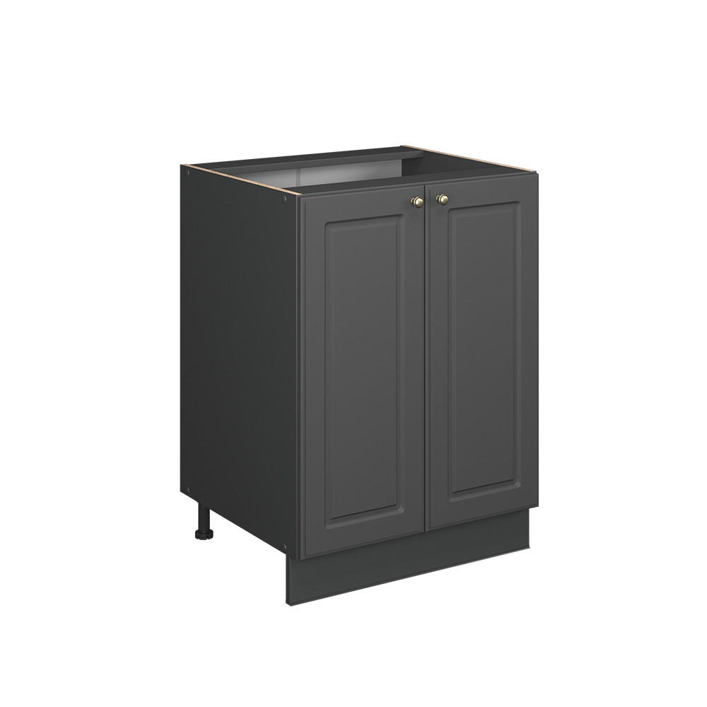 SPODNÍ SKŘÍŇKA KUCHYŇSKÉ LINKY Fame-Line Anthrazit-Gold Landhaus - antracitová, kompozitní dřevo (60/82/60cm) - Vicco