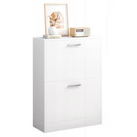 SCHUHSCHRANK, weiß 60/24/80 cm - Weiß, Holzwerkstoff (60/80/24cm)