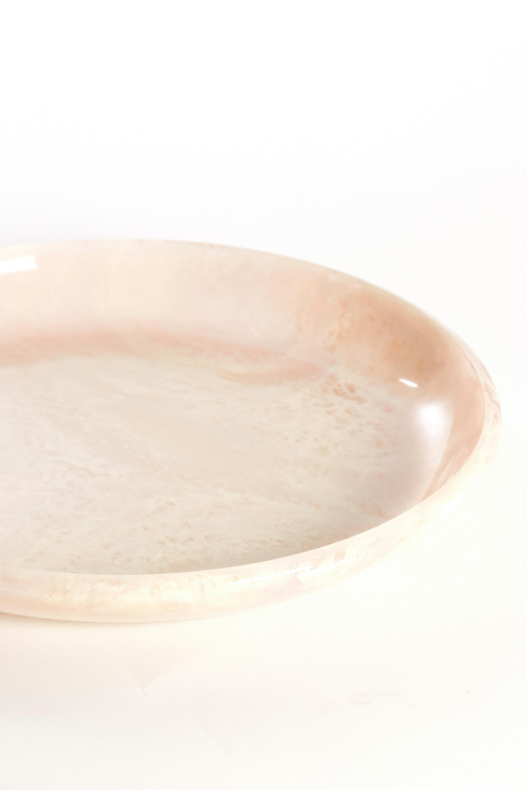 SCHALE Belawan Weiß Ø44/4 cm - Weiß, Kunststoff (44/4cm) - Light & Living