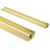 HANDTUCHHALTERABLAGE Rea Evo Gold Für Duschwände - Goldfarben, Metall (12.5/120/120cm) - REA