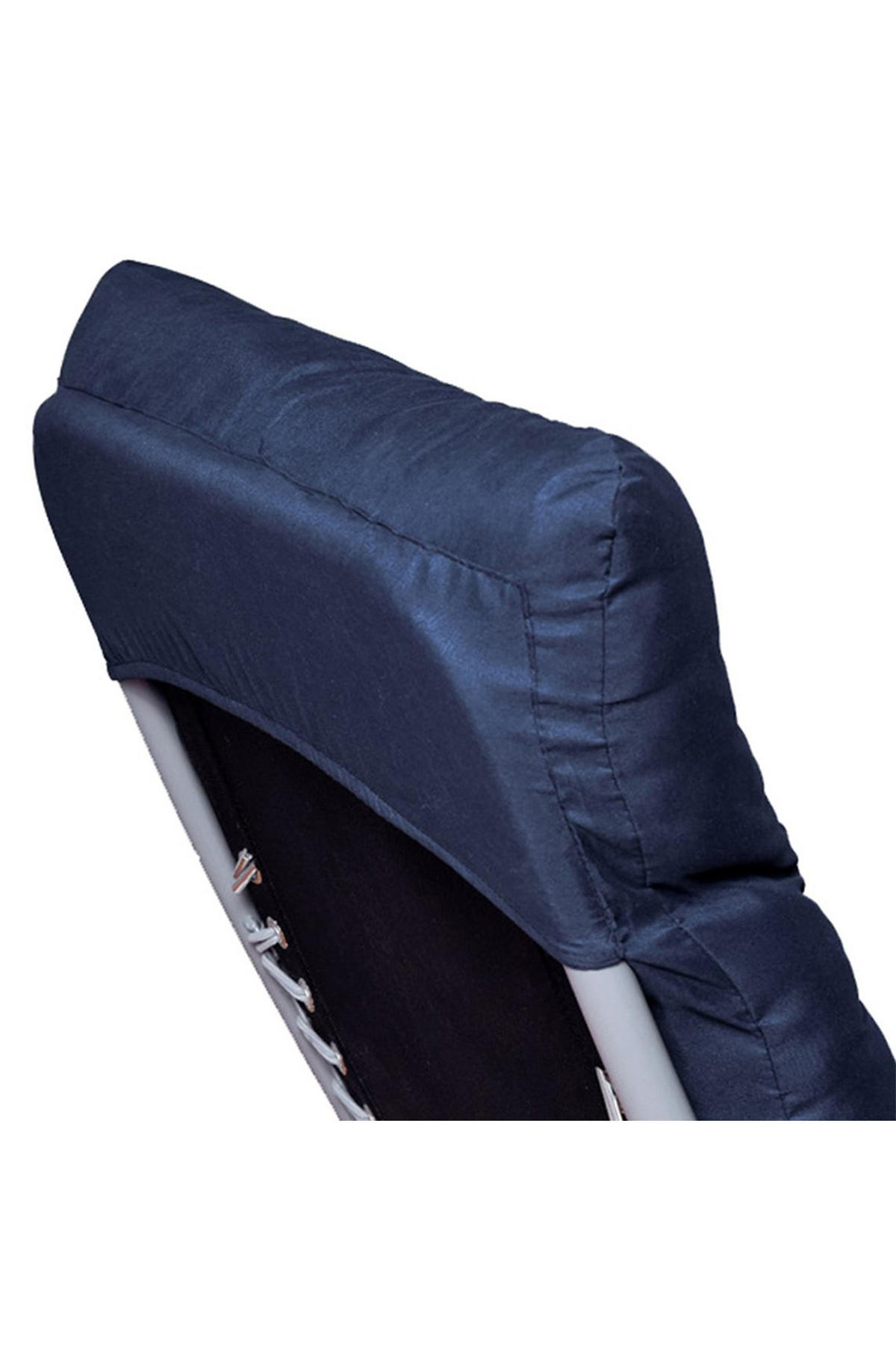 SONNENLIEGENAUFLAGE für Garten- und Terrassenstühle aus Polyester Schaumstoff in Dunkelblau 160 cm B x 50 cm - Dunkelblau, Textil (50/160cm) - Livingandhome