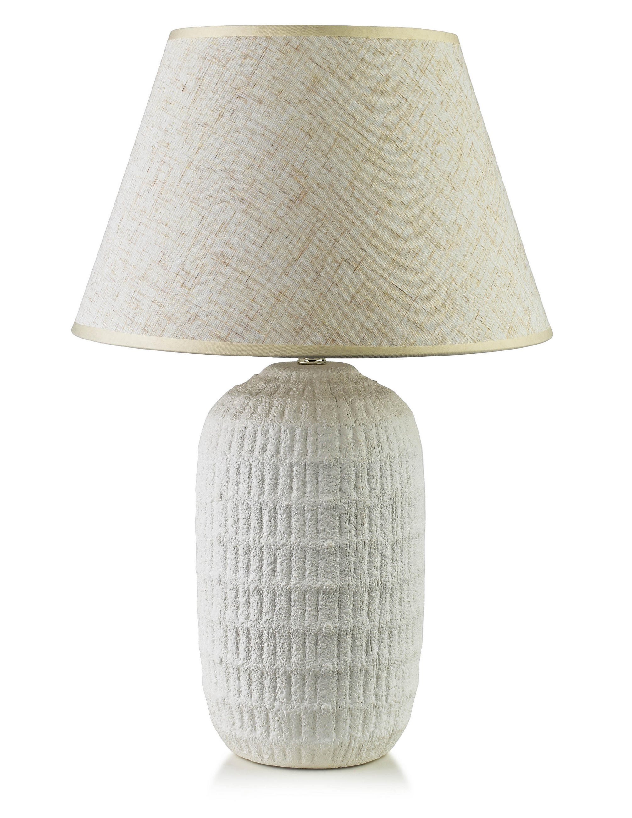 TISCHLAMPE Leti Grau 16/33/49 cm Keramik - Weiß, Keramik (16/33/49cm) - Mondex