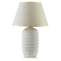 TISCHLAMPE Leti Grau 16/33/49 cm Keramik - Weiß, Keramik (16/33/49cm) - Mondex