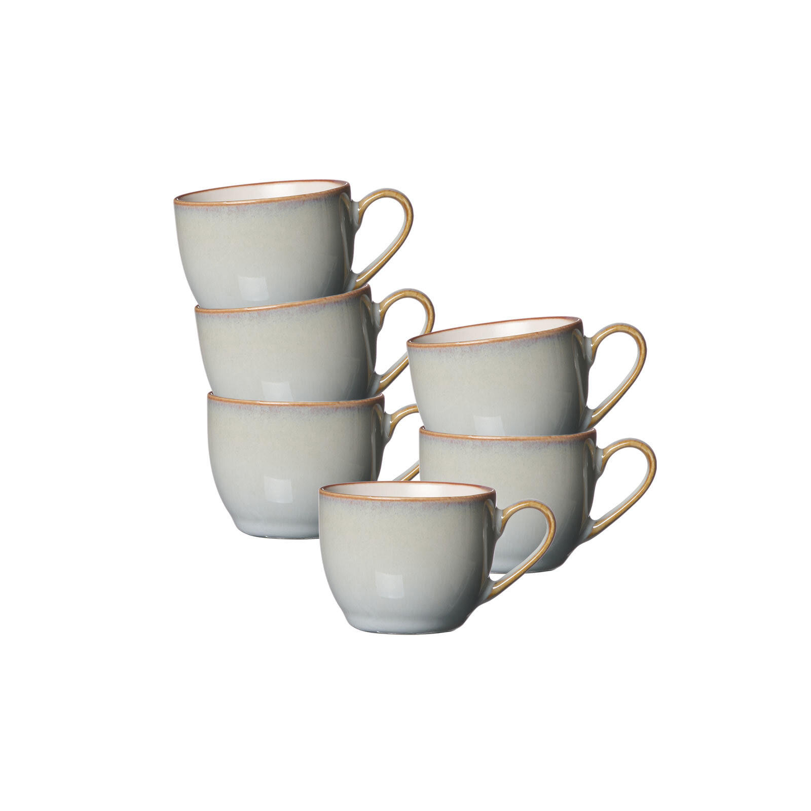 ESPRESSOTASSEN Portofino grau 90 ml 6er Set - Grau, Keramik (0.09L) - Ritzenhoff Breker