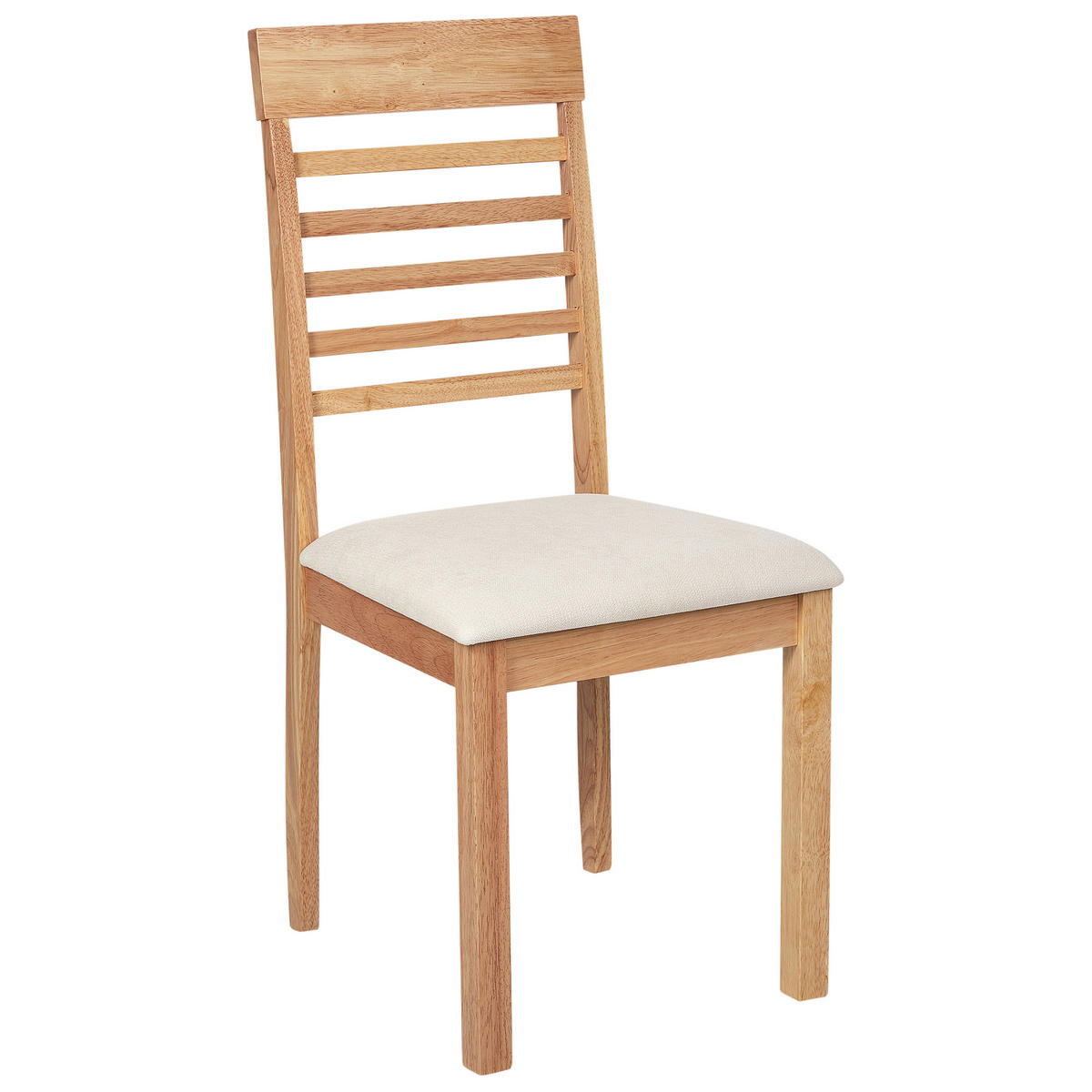 ESSZIMMERSTUHL 2er-Set Heller Holzfarbton Ortley - Hellbraun/Beige, Holz (40/96/51cm) - Beliani
