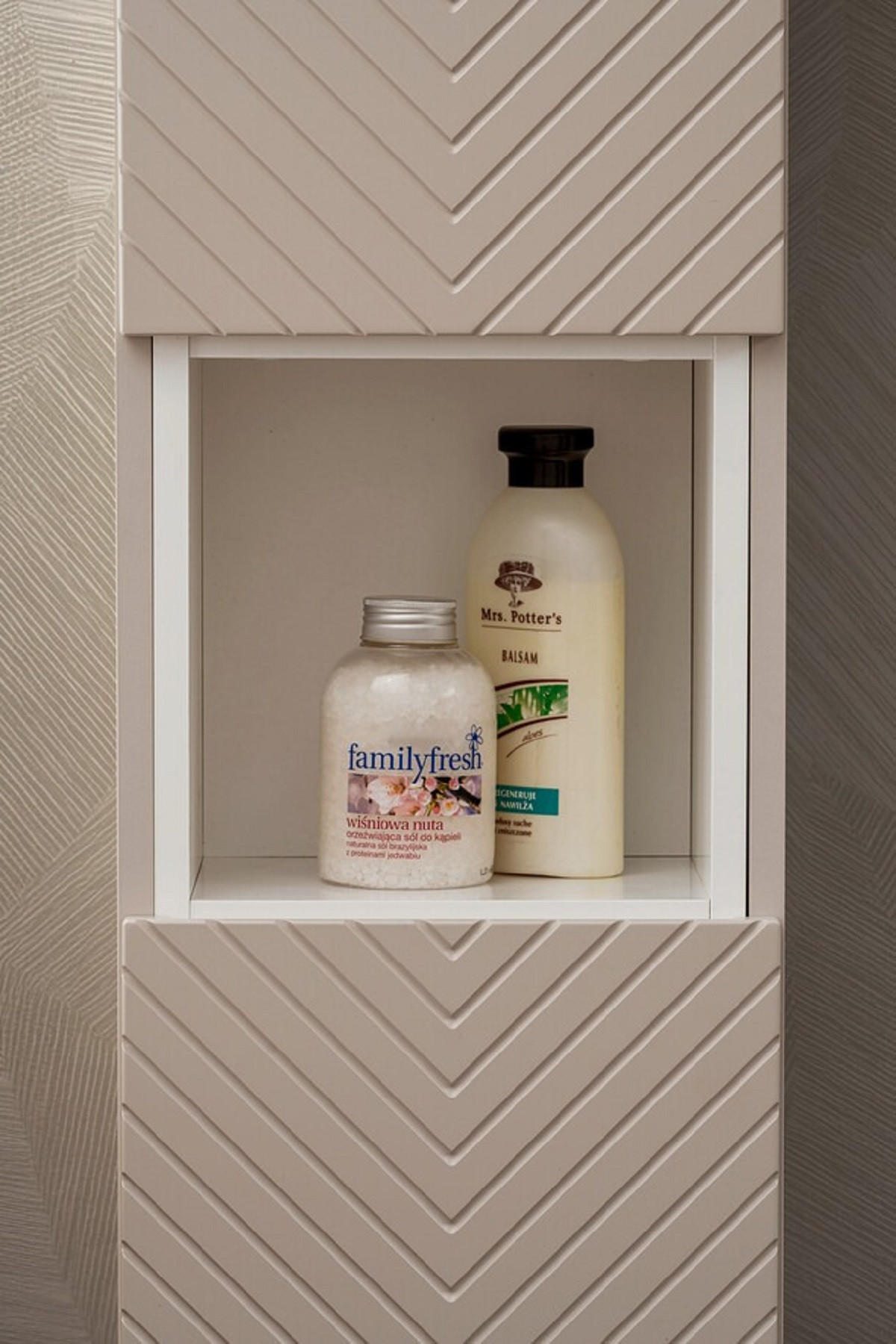 BADMÖBEL-SET 4Teile - Viva Cashmere V BM270 in Kaschmir Matt/Weiß Matt - Kaschmir/Weiß, Holz (60/57/40cm)