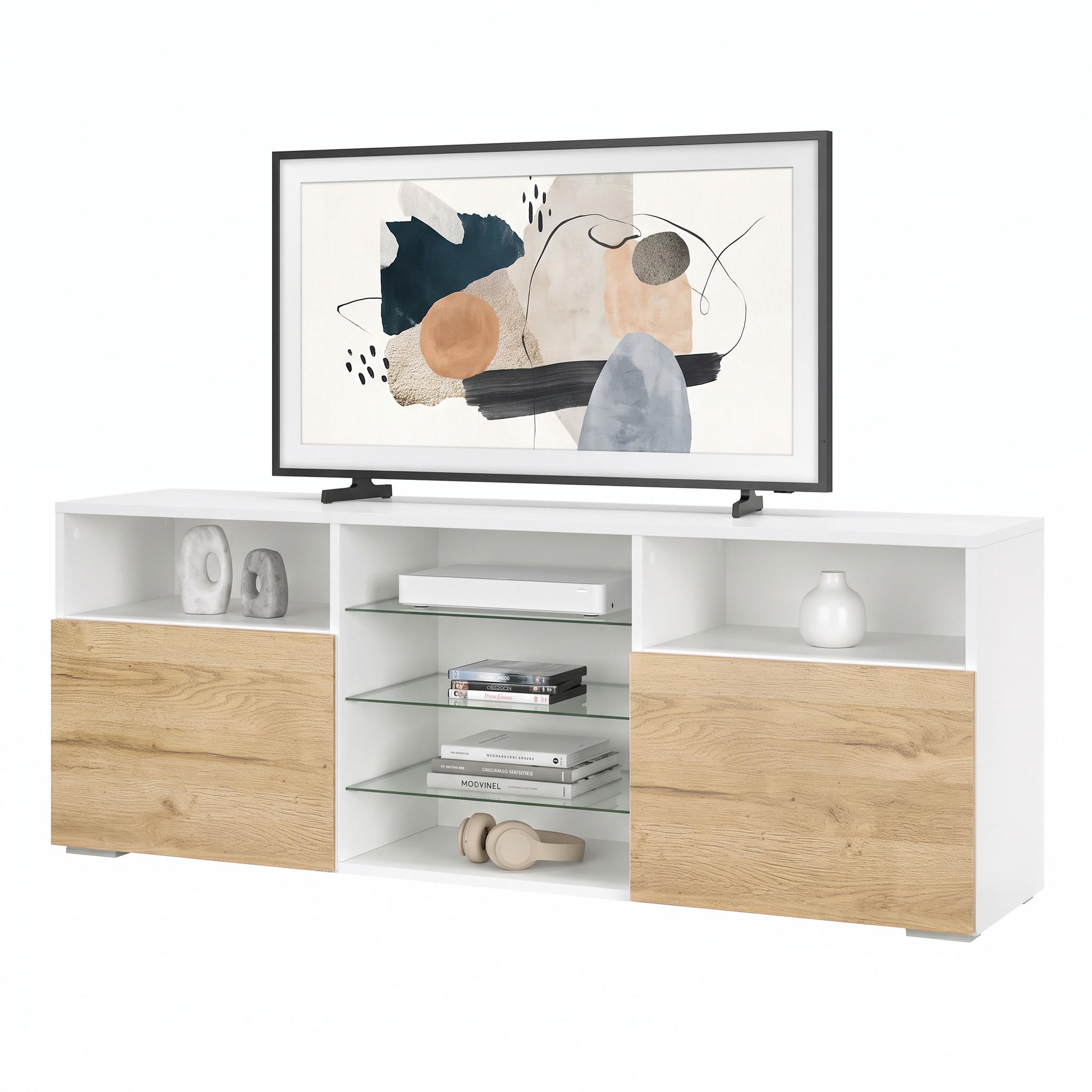 Vladon Lowboard Eiche 146x54x35 cm