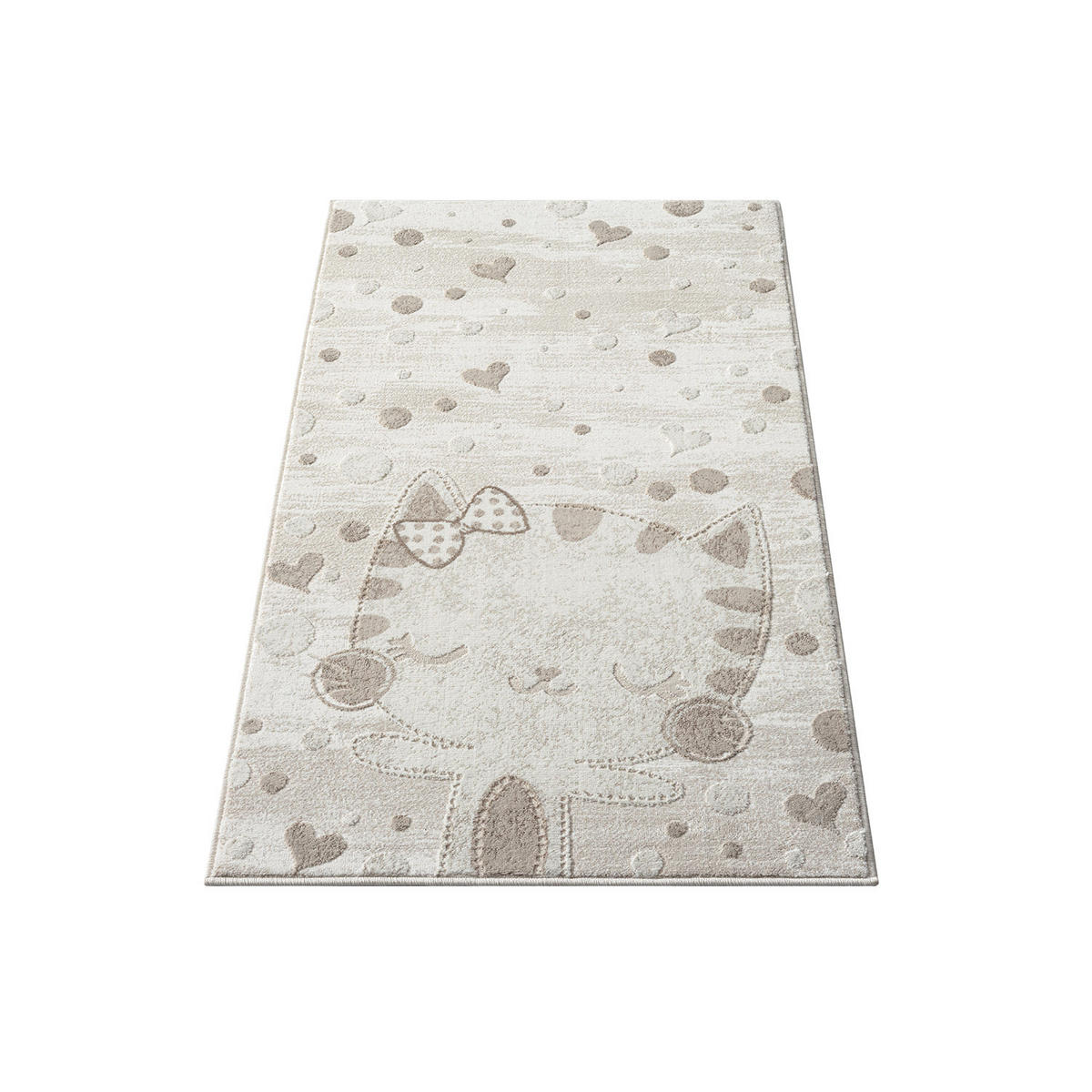 KINDERTEPPICH Mara 720 Creme 80x150 cm - Beige/Creme, Textil (80/150cm) - carpet city