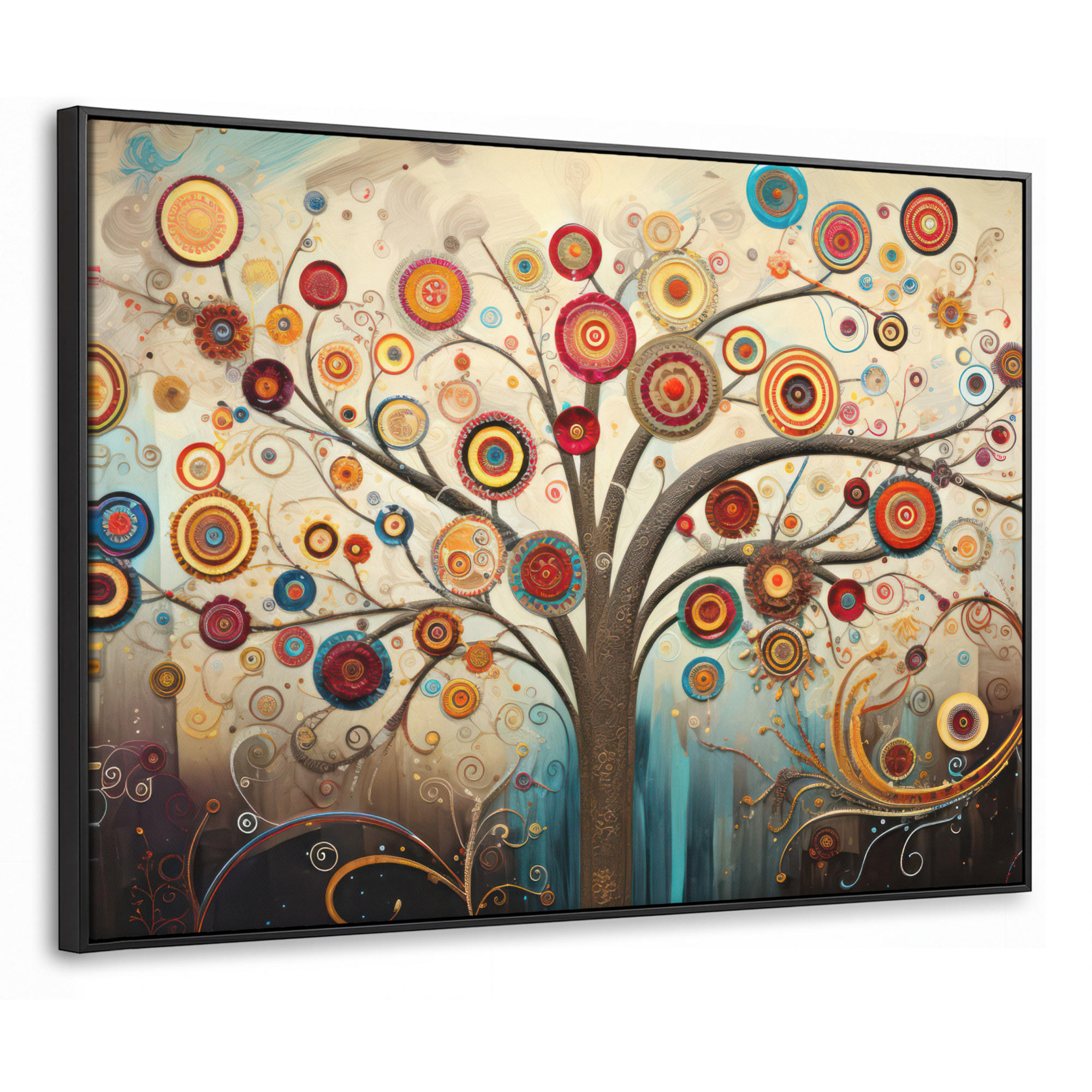 MuchoWow Leinwand Braun 80x60 cm
