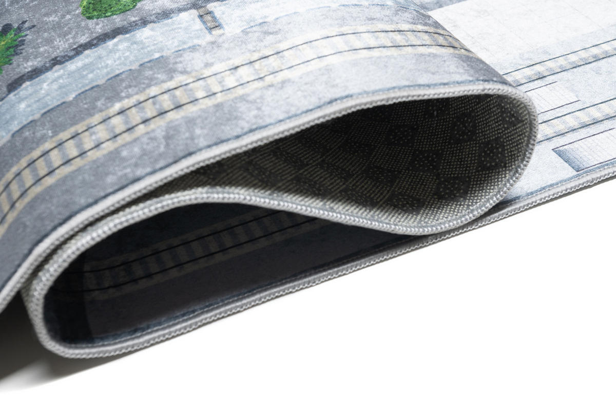 TEPPICH EMMA Grau 120/170 cm - Grau, Kunststoff (120/170cm) - Tapiso